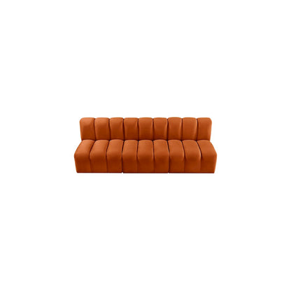 Arc Cognac Velvet Modular Sofa