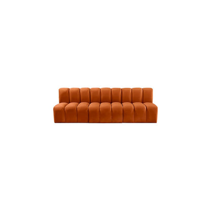 Arc Cognac Velvet Modular Sofa