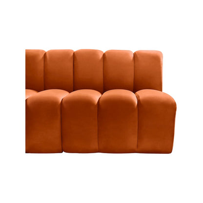 Arc Cognac Velvet Modular Sofa