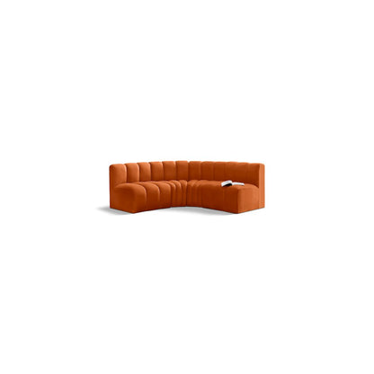 Arc Cognac Velvet Modular Sofa