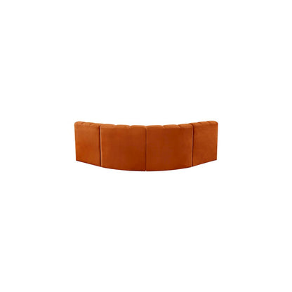 Arc Cognac Velvet Modular Sofa