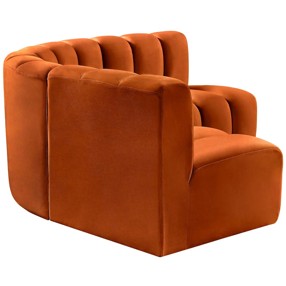 Arc Cognac Velvet Modular Sofa