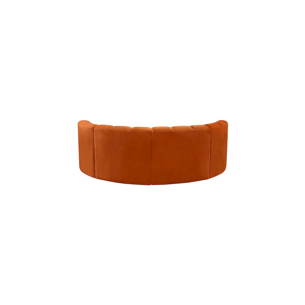 Arc Cognac Velvet Modular Sofa