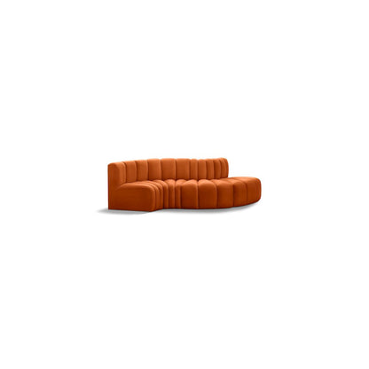 Arc Cognac Velvet Modular Sofa