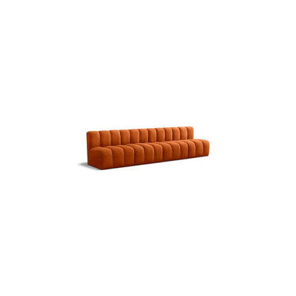 Arc Cognac Velvet Modular Sofa