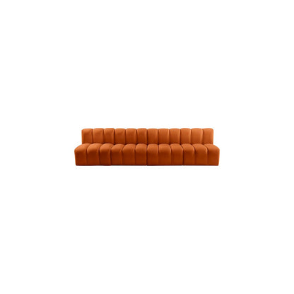 Arc Cognac Velvet Modular Sofa