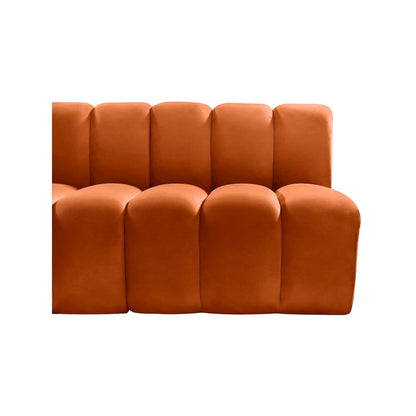 Arc Cognac Velvet Modular Sofa