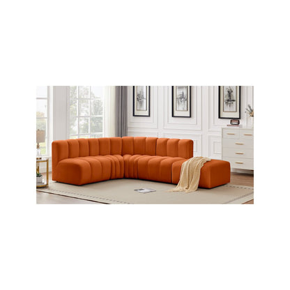 Arc Cognac Velvet Modular Sofa