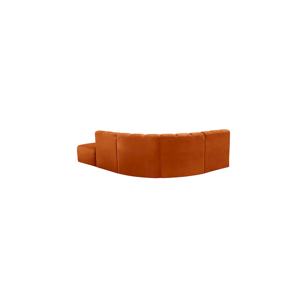 Arc Cognac Velvet Modular Sofa