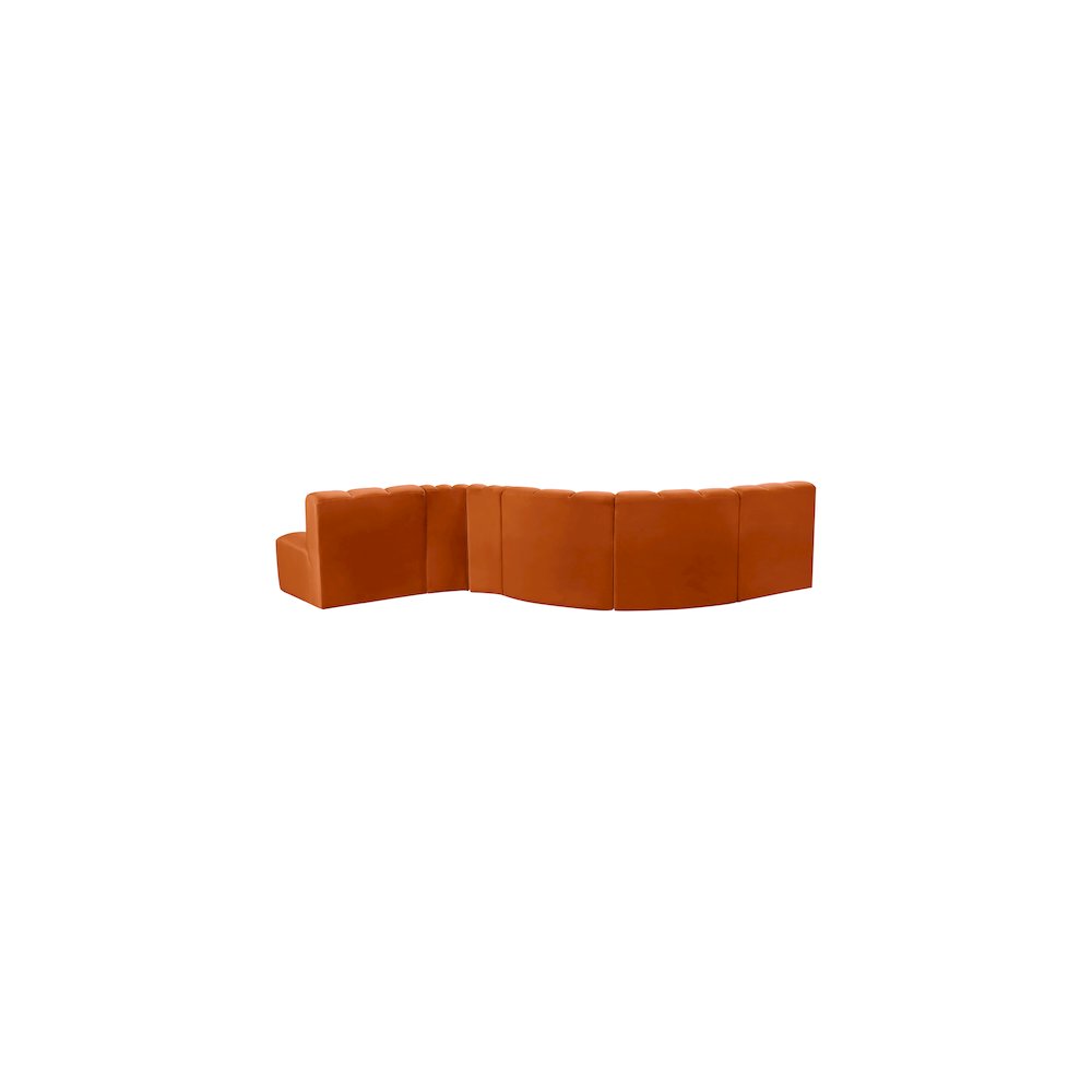 Arc Cognac Velvet Modular Sofa