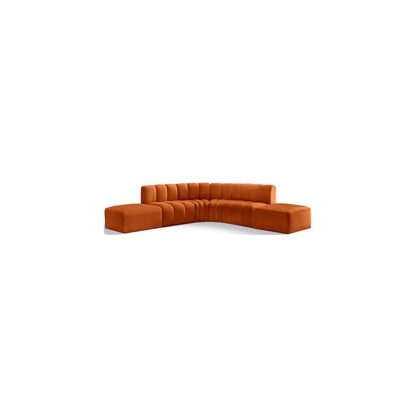 Arc Cognac Velvet Modular Sofa
