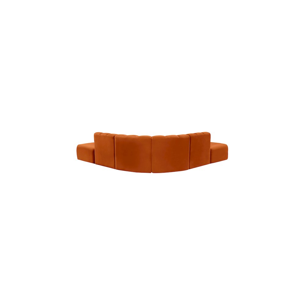 Arc Cognac Velvet Modular Sofa