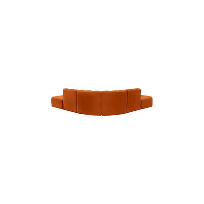 Arc Cognac Velvet Modular Sofa