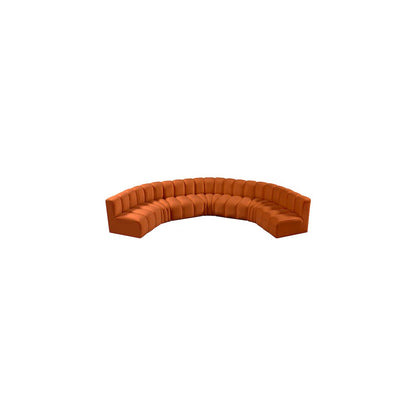Arc Cognac Velvet Modular Sofa