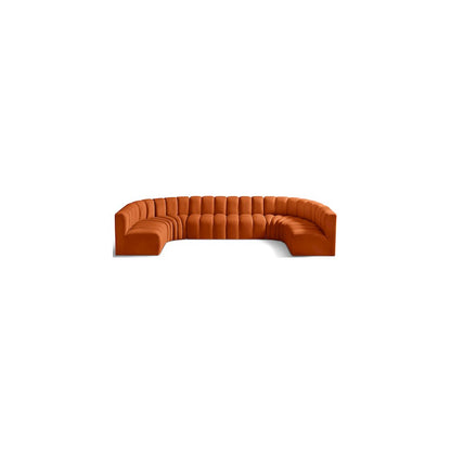 Arc Cognac Velvet Modular Sofa