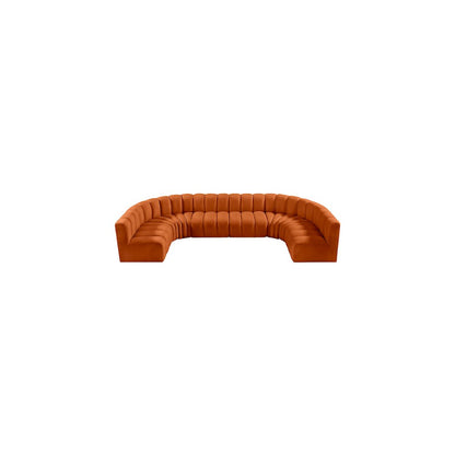 Arc Cognac Velvet Modular Sofa
