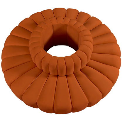 Arc Cognac Velvet Modular Sofa