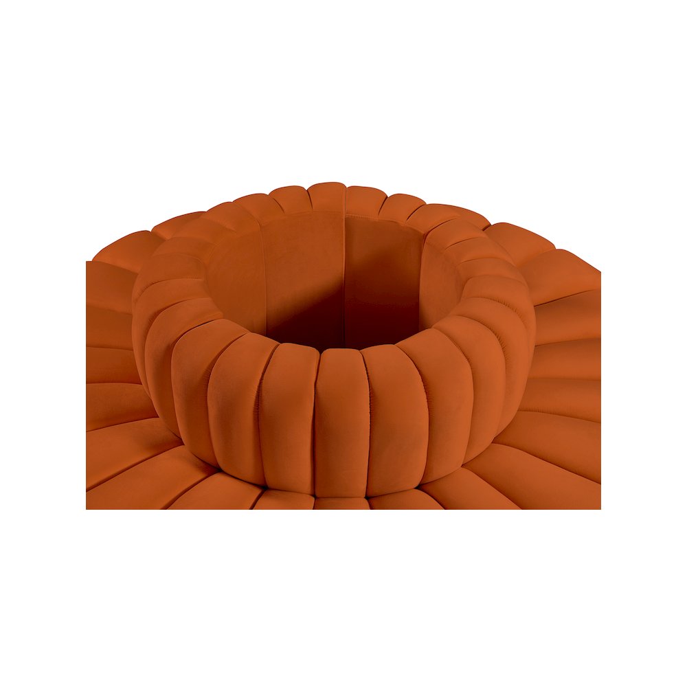 Arc Cognac Velvet Modular Sofa