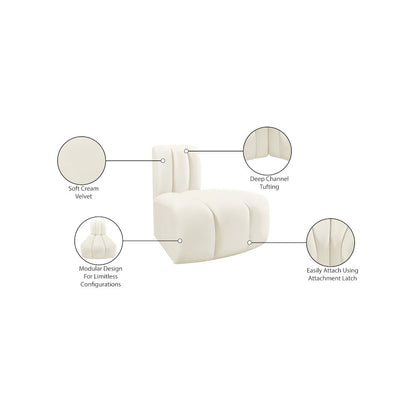 Arc Cream Velvet Reverse Corner