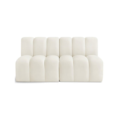 Arc Cream Velvet Modular Sofa