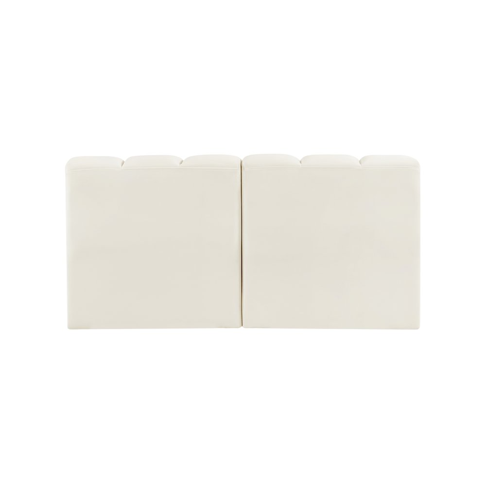 Arc Cream Velvet Modular Sofa