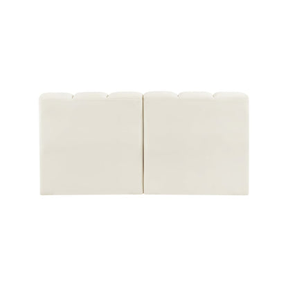 Arc Cream Velvet Modular Sofa