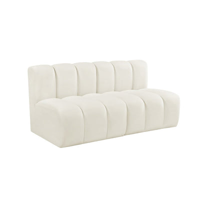 Arc Cream Velvet Modular Sofa
