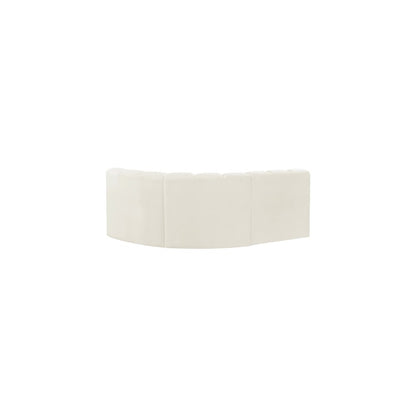 Arc Cream Velvet Modular Sofa