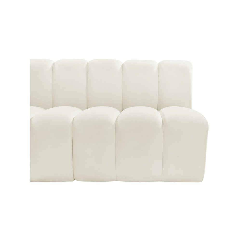 Arc Cream Velvet Modular Sofa