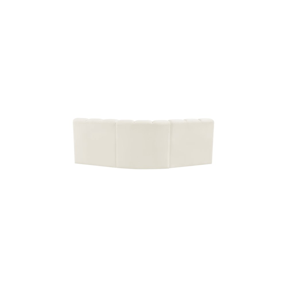 Arc Cream Velvet Modular Sofa