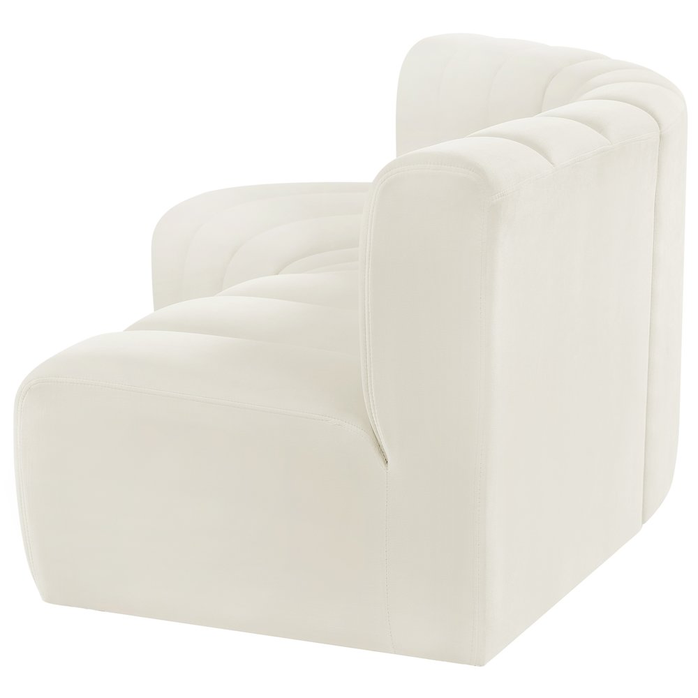 Arc Cream Velvet Modular Sofa