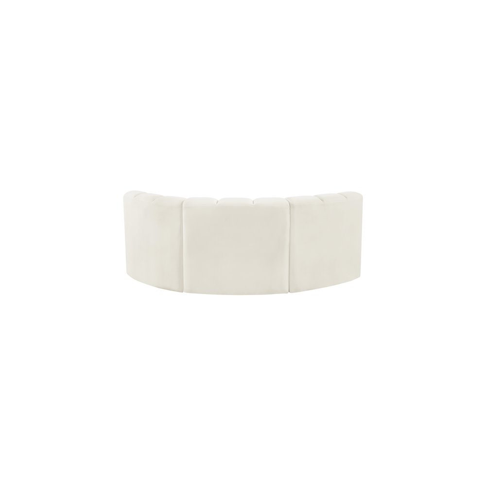 Arc Cream Velvet Modular Sofa