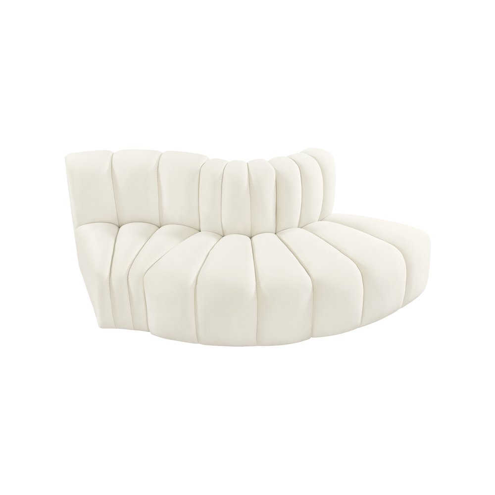 Arc Cream Velvet Modular Sofa