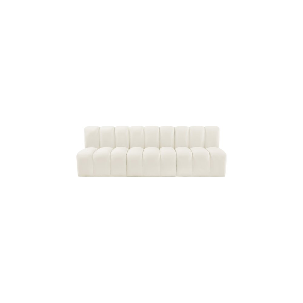 Arc Cream Velvet Modular Sofa