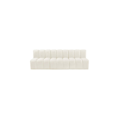 Arc Cream Velvet Modular Sofa
