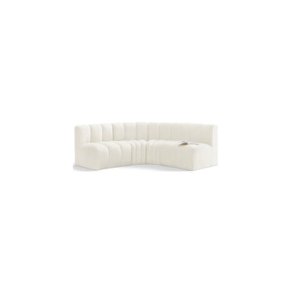 Arc Cream Velvet Modular Sofa