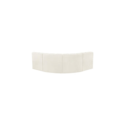 Arc Cream Velvet Modular Sofa
