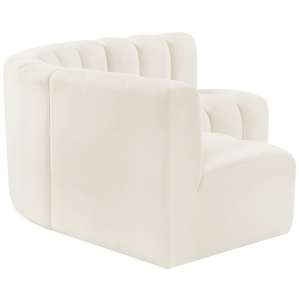 Arc Cream Velvet Modular Sofa