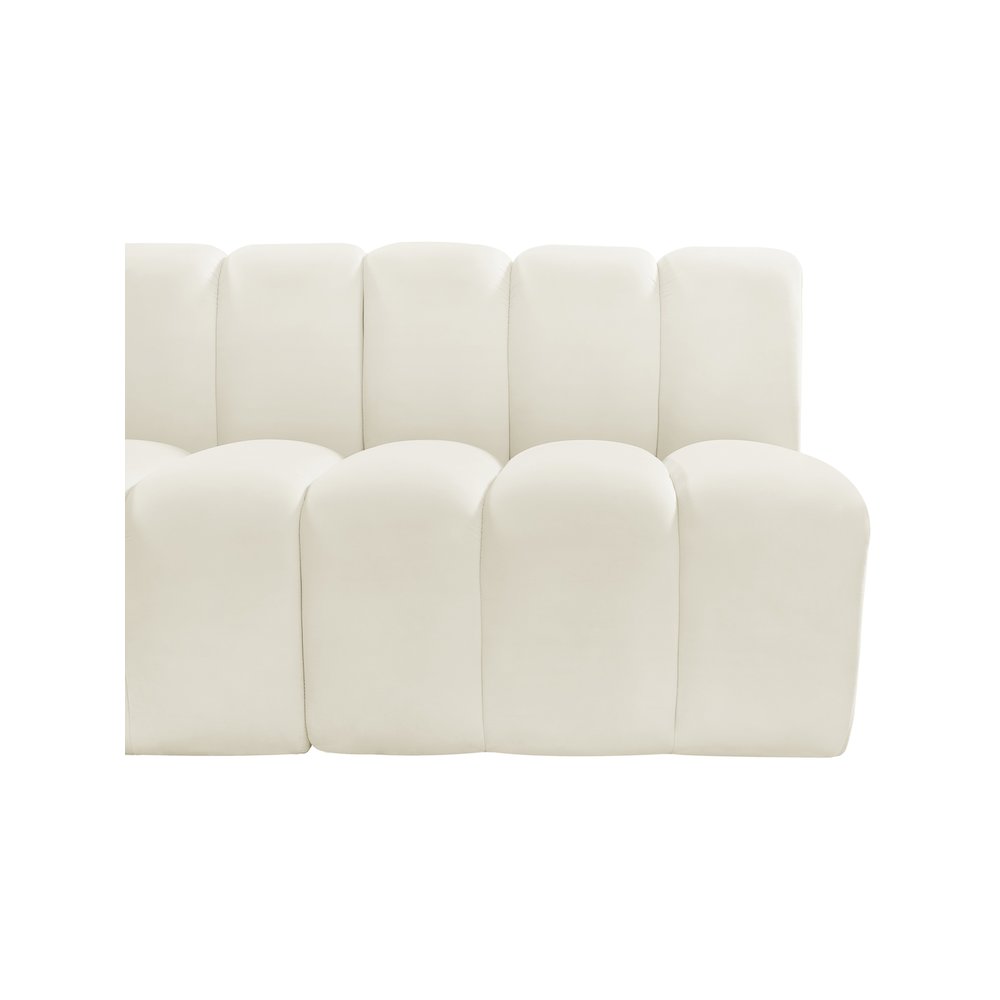 Arc Cream Velvet Modular Sofa