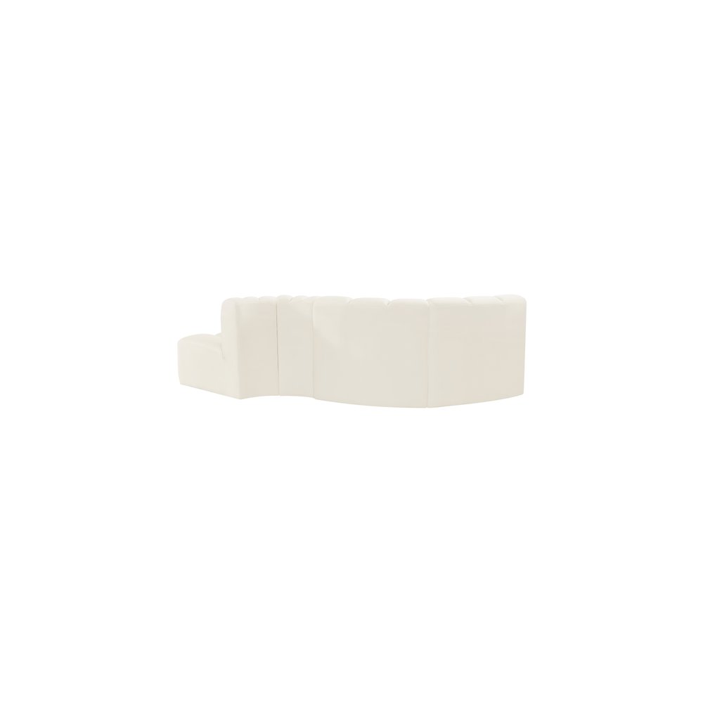 Arc Cream Velvet Modular Sofa