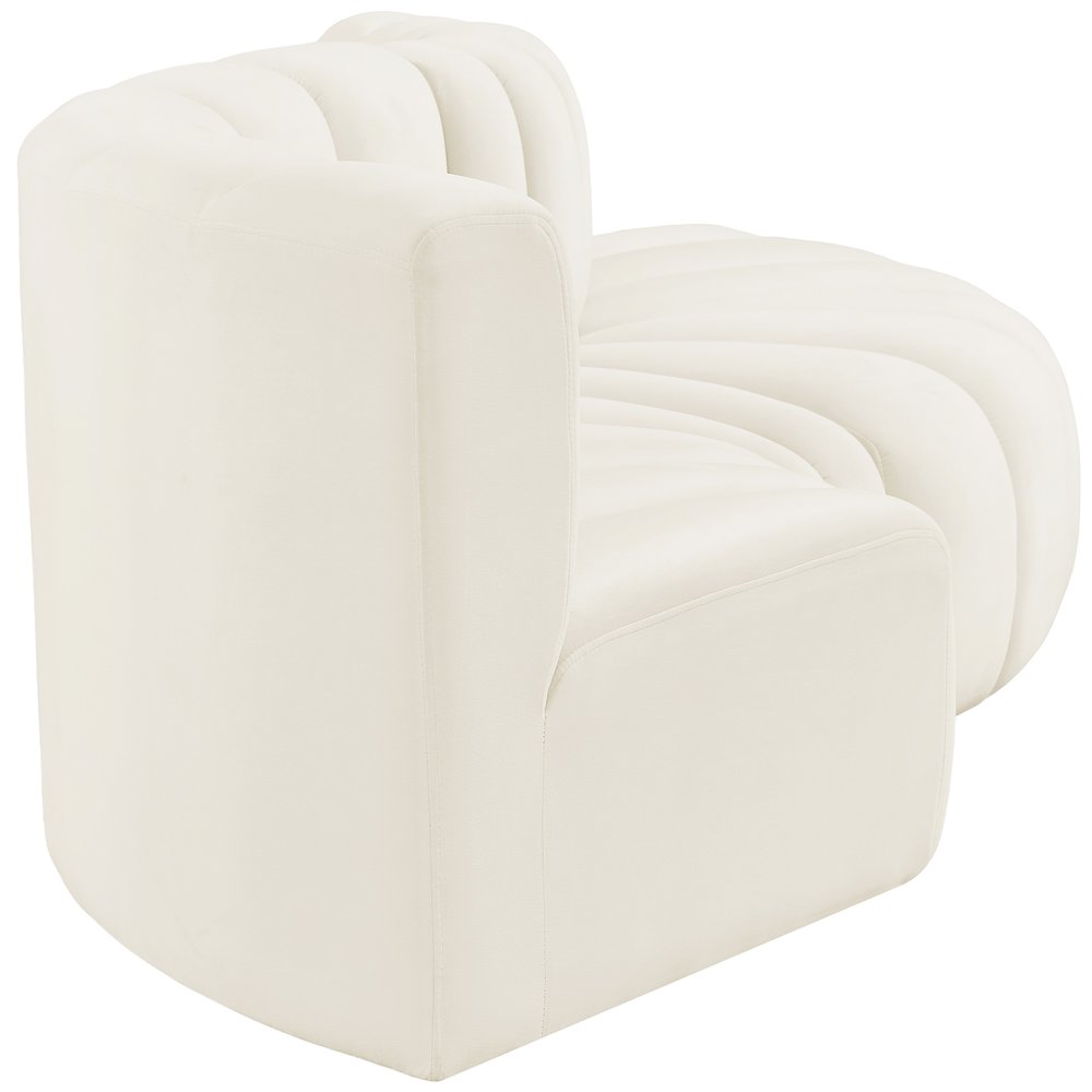 Arc Cream Velvet Modular Sofa