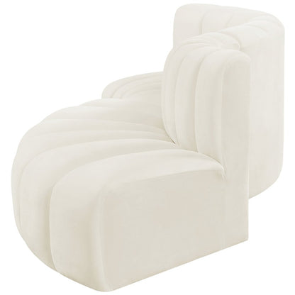 Arc Cream Velvet Modular Sofa