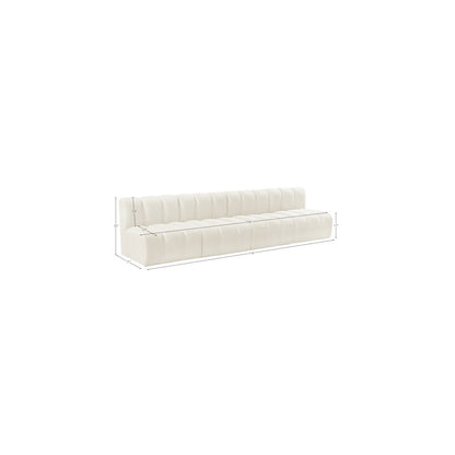 Arc Cream Velvet Modular Sofa