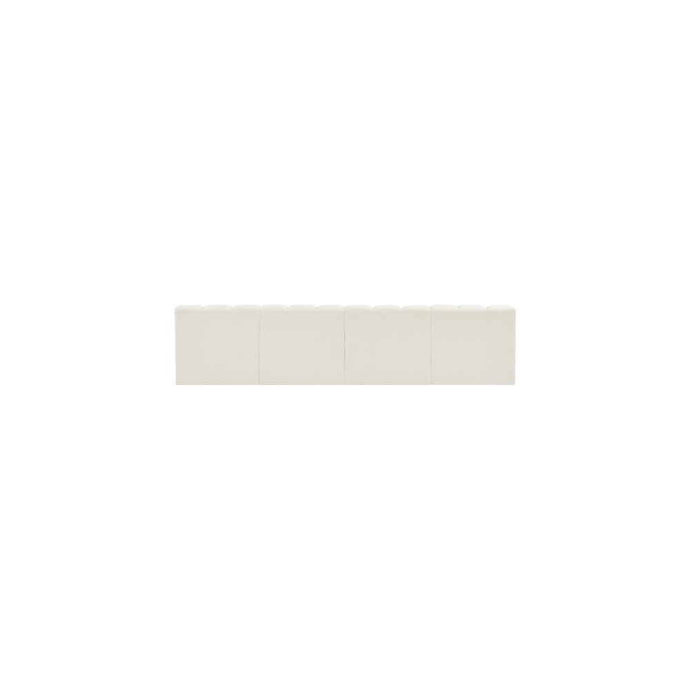 Arc Cream Velvet Modular Sofa