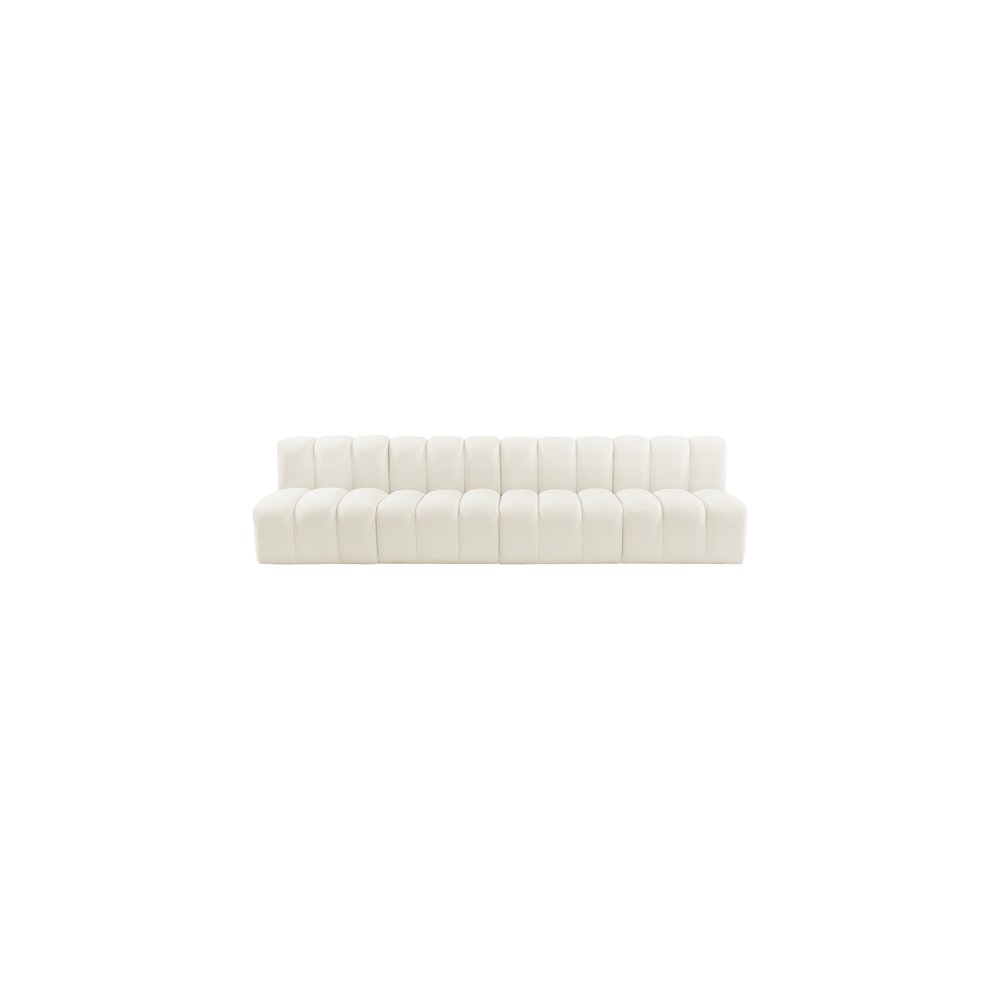 Arc Cream Velvet Modular Sofa