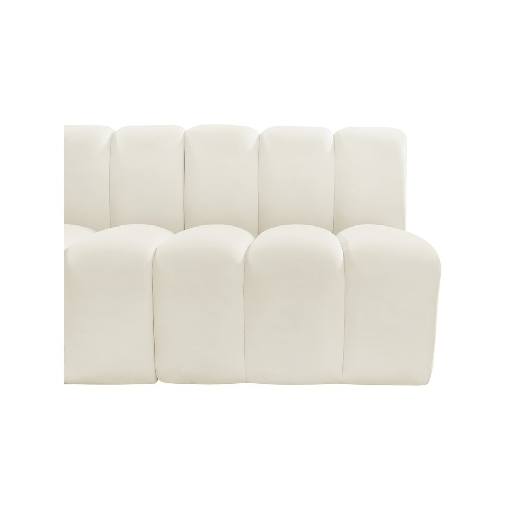 Arc Cream Velvet Modular Sofa