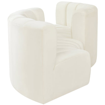 Arc Cream Velvet Modular Sofa