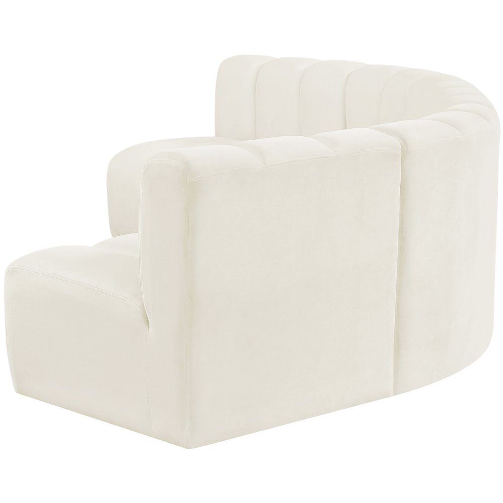 Arc Cream Velvet Modular Sofa