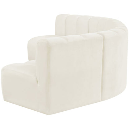 Arc Cream Velvet Modular Sofa