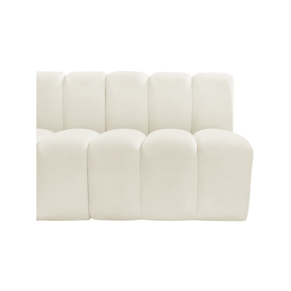 Arc Cream Velvet Modular Sofa